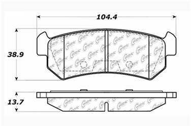 Disc Brake Pad Set CE 103.10360