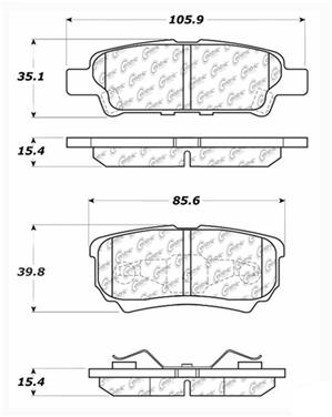 Disc Brake Pad Set CE 103.10370