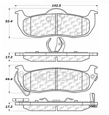 Disc Brake Pad Set CE 103.10410