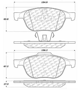 2007 Ford EcoSport Disc Brake Pad Set CE 103.10440