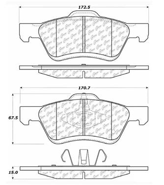 Disc Brake Pad Set CE 103.10470