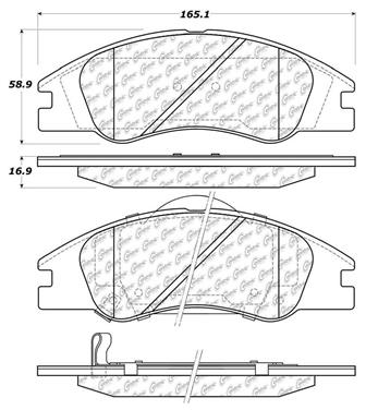 Disc Brake Pad Set CE 103.10740