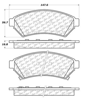 Disc Brake Pad Set CE 103.10750