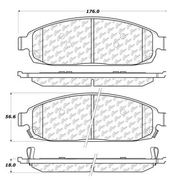 Disc Brake Pad Set CE 103.10800