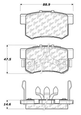 Disc Brake Pad Set CE 103.10860