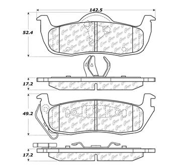 Disc Brake Pad Set CE 103.10870