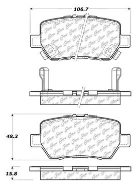 Disc Brake Pad Set CE 103.10900