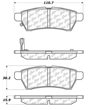 Disc Brake Pad Set CE 103.11000