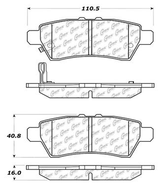 Disc Brake Pad Set CE 103.11010