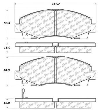 Disc Brake Pad Set CE 103.11020