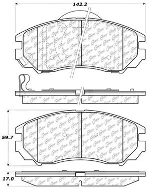 Disc Brake Pad Set CE 103.11040