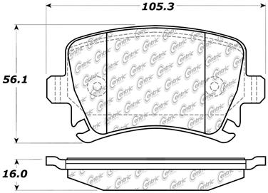 2013 Audi Q3 Disc Brake Pad Set CE 103.11080