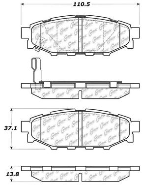 Disc Brake Pad Set CE 103.11140