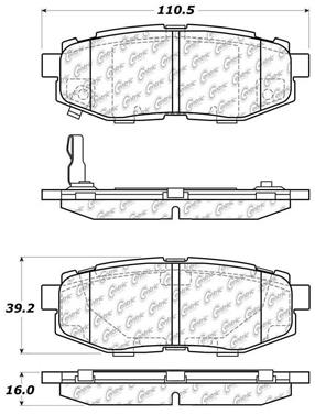 Disc Brake Pad Set CE 103.11240