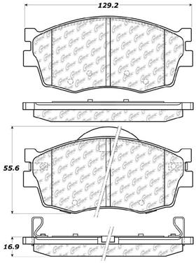 2007 Dodge Attitude Disc Brake Pad Set CE 103.11560