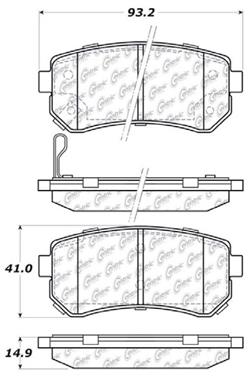 Disc Brake Pad Set CE 103.11570