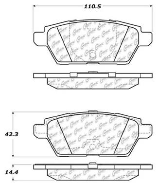 Disc Brake Pad Set CE 103.11610