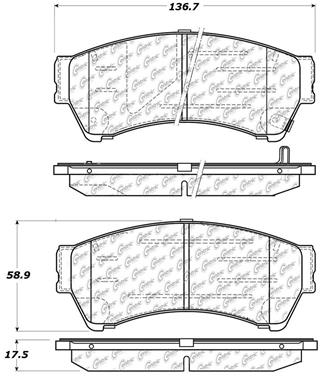 Disc Brake Pad Set CE 103.11640