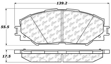 Disc Brake Pad Set CE 103.12100