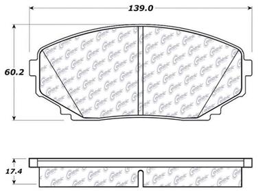 Disc Brake Pad Set CE 103.12580