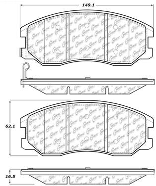 Disc Brake Pad Set CE 103.12640