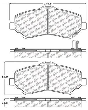 Disc Brake Pad Set CE 103.12730