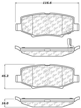 Disc Brake Pad Set CE 103.12740