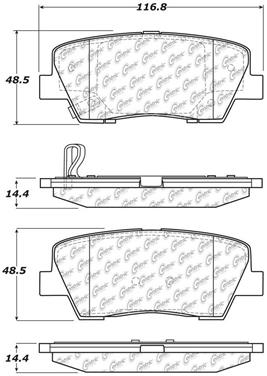 Disc Brake Pad Set CE 103.12840