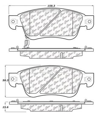 Disc Brake Pad Set CE 103.12870