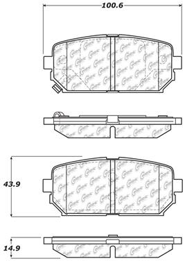 Disc Brake Pad Set CE 103.12960