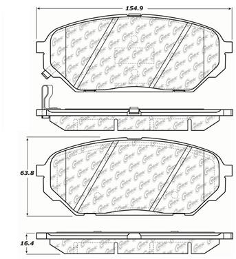 Disc Brake Pad Set CE 103.13010