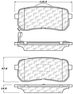 Disc Brake Pad Set CE 103.13020