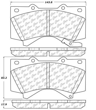 Disc Brake Pad Set CE 103.13030