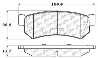 Disc Brake Pad Set CE 103.13150