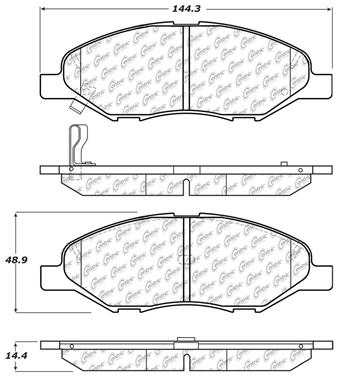 2008 Nissan Tiida Disc Brake Pad Set CE 103.13450