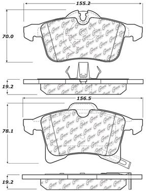 Disc Brake Pad Set CE 103.13610