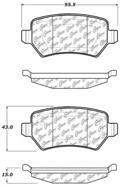 Disc Brake Pad Set CE 103.13620