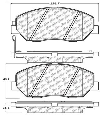 Disc Brake Pad Set CE 103.13840