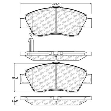 Disc Brake Pad Set CE 103.13940