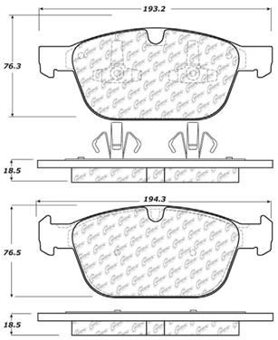 Disc Brake Pad Set CE 103.14120