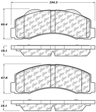 Disc Brake Pad Set CE 103.14140