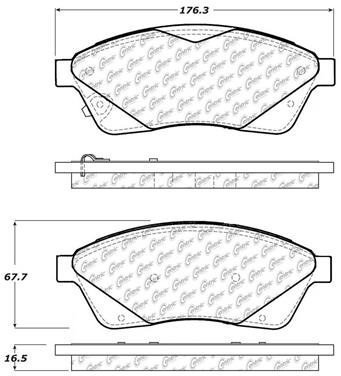 Disc Brake Pad Set CE 103.14220