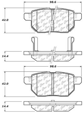 Disc Brake Pad Set CE 103.14230