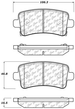 Disc Brake Pad Set CE 103.14300