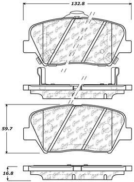 Disc Brake Pad Set CE 103.14320