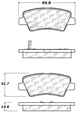 Disc Brake Pad Set CE 103.14450