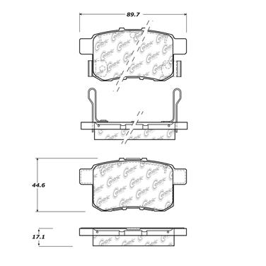 Disc Brake Pad Set CE 103.14510