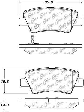 Disc Brake Pad Set CE 103.15440