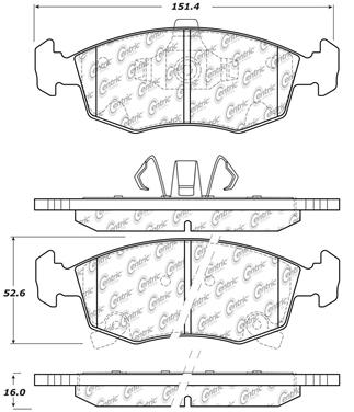 Disc Brake Pad Set CE 103.15680