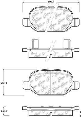 Disc Brake Pad Set CE 103.15690